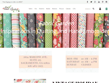 Tablet Screenshot of fabricgardenquiltshop.com